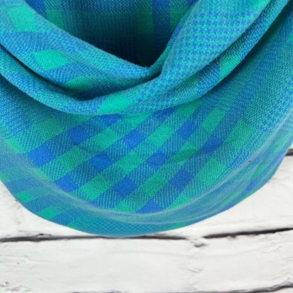 Lovers and Friends Women's Checkered Crop Top Sea Green Blue Size S - Picture 3 of 8
